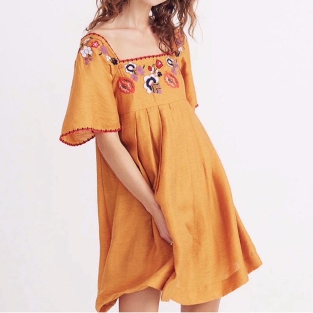 Madewell Embroidered Dress